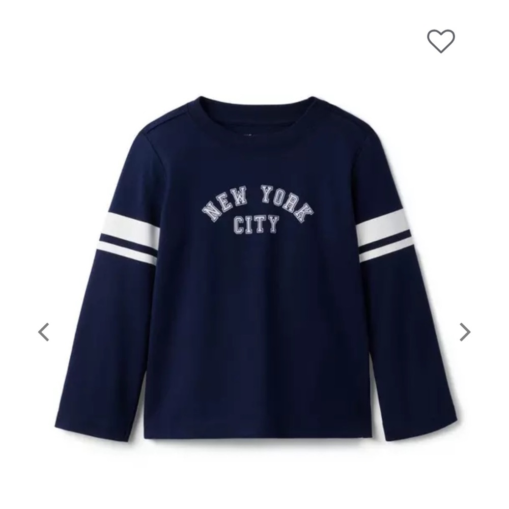 • Janie and Jack • Boys New York City Tee Long Sleeve
Navy and White 6
